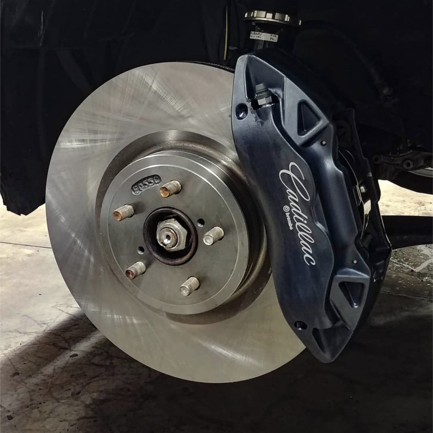 Subaru 4 Piston V1 ATS Caliper Big Brake Bracket Kit