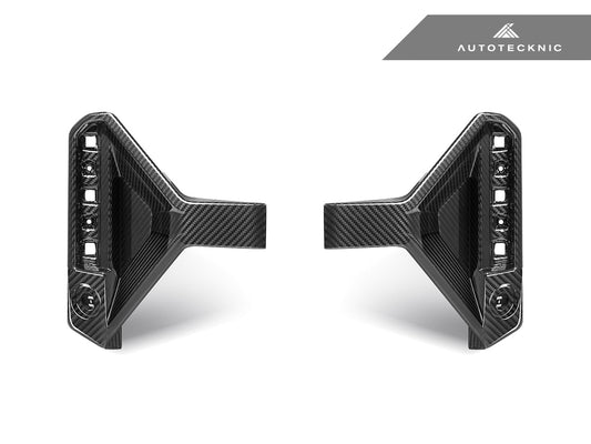AutoTecknic Dry Carbon Rear Bumper Reflector Trim Set - G87 M2