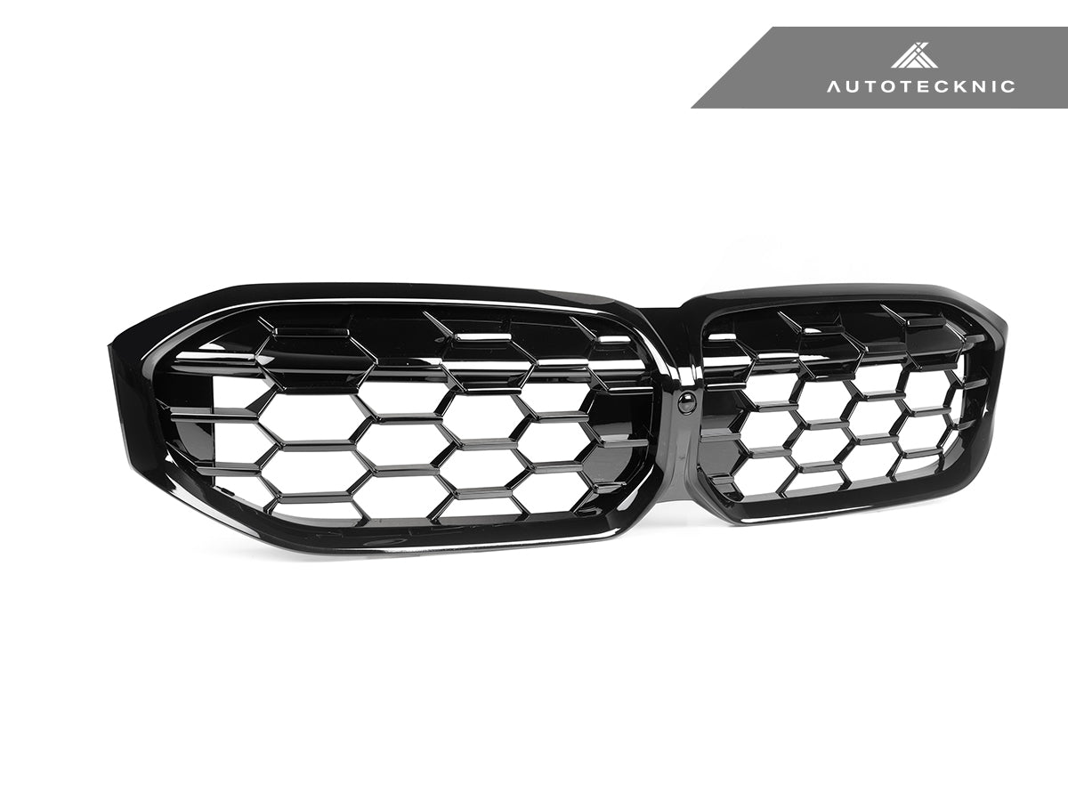 AutoTecknic Gloss Black Honeycomb Front Grille - G20 3-Series LCI