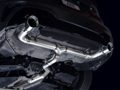 AWE - BMW 330i/430i Base G2X Track Edition Axle Back Exhaust - Chrome Silver