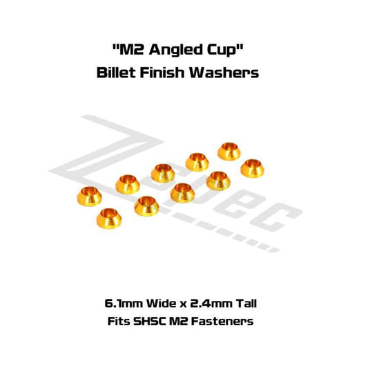 ZSPEC M2 Angled Cup Finish Washers for SHSC Socket-Cap Fasteners, 10-Pack