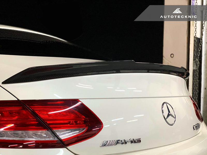 AutoTecknic Competition Carbon Trunk Lip Spoiler - Mercedes-Benz C205 C-Class Coupe