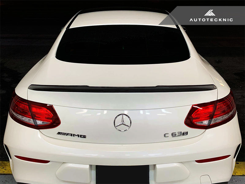 AutoTecknic Competition Carbon Trunk Lip Spoiler - Mercedes-Benz C205 C-Class Coupe