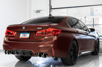 AWE - BMW F90 M5 SwitchPatch Cat-Back Exhaust- Black Diamond Tips