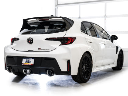 AWE - Toyota GR Corolla Track Edition Catback Exhaust - Chrome Silver Tips