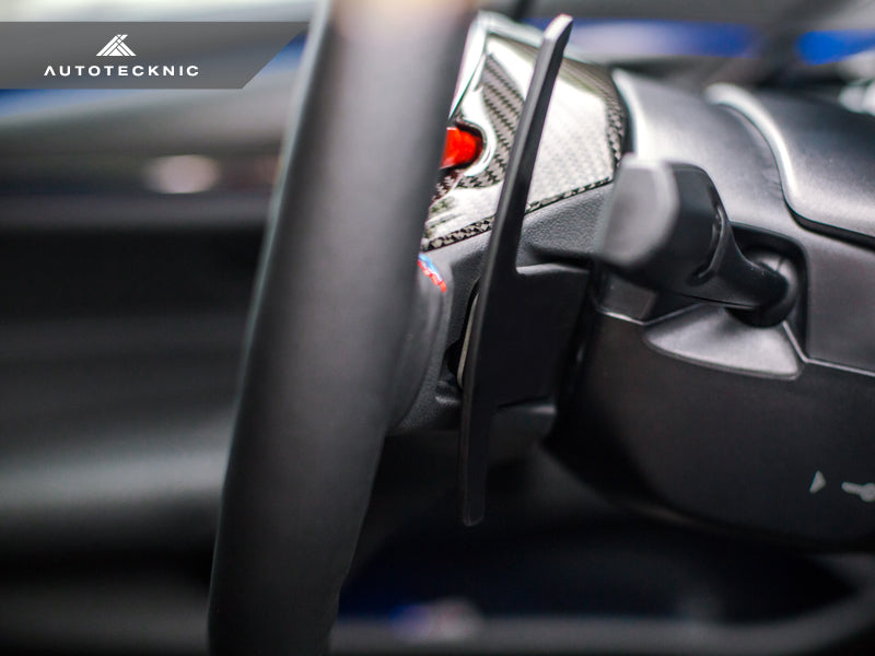 AutoTecknic Replacement Carbon Steering Wheel Top Cover - BMW F90 M5