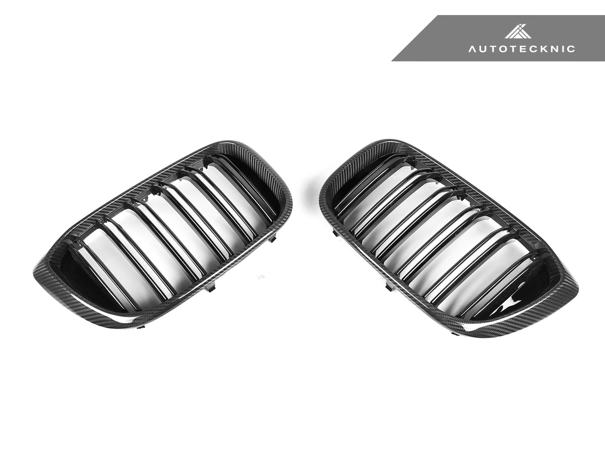 AutoTecknic Dry Carbon Fiber Dual-Slats Front Grille Set - G01 X3 | G02 X4 Pre-LCI