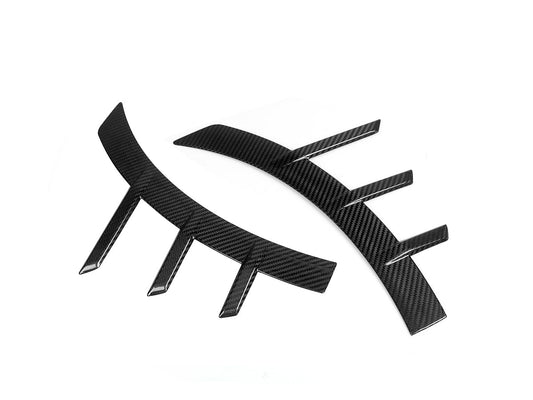 AutoTecknic Dry Carbon Front Fender Arch Trim Set - BMW G87 M2