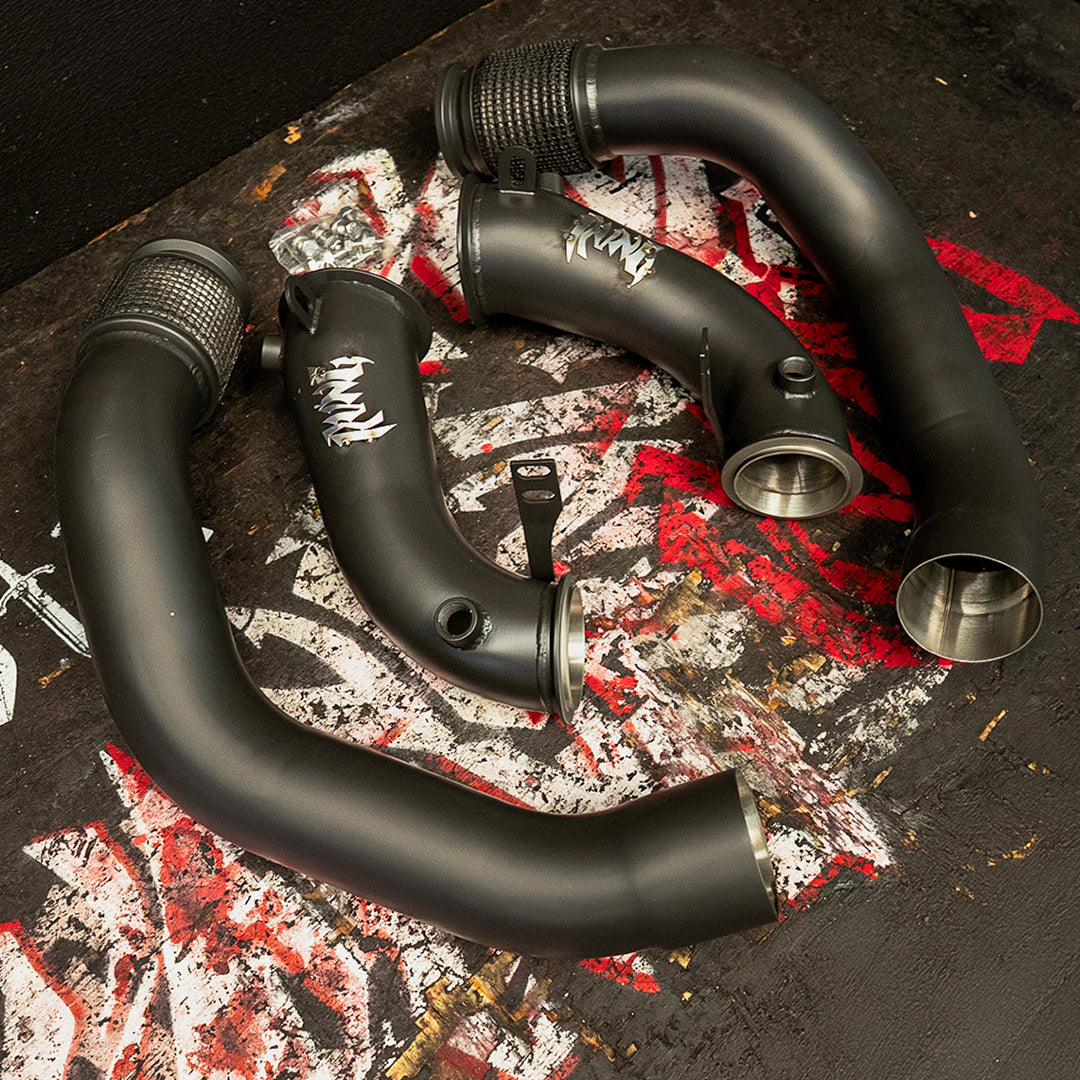 Rvng (F90,F91,F92,F93) M5 & M8 S63 XL Flow Series 3.5” inlet Downpipes