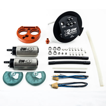 Deatschwerks - X2 Fuel Pump Module w/DW400 Fuel pumps for 2011-2025 Ford Mustang