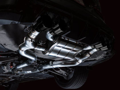 AWE - SwitchPath Catback Exhaust for BMW G8X M3/M4 - Diamond Black Tips