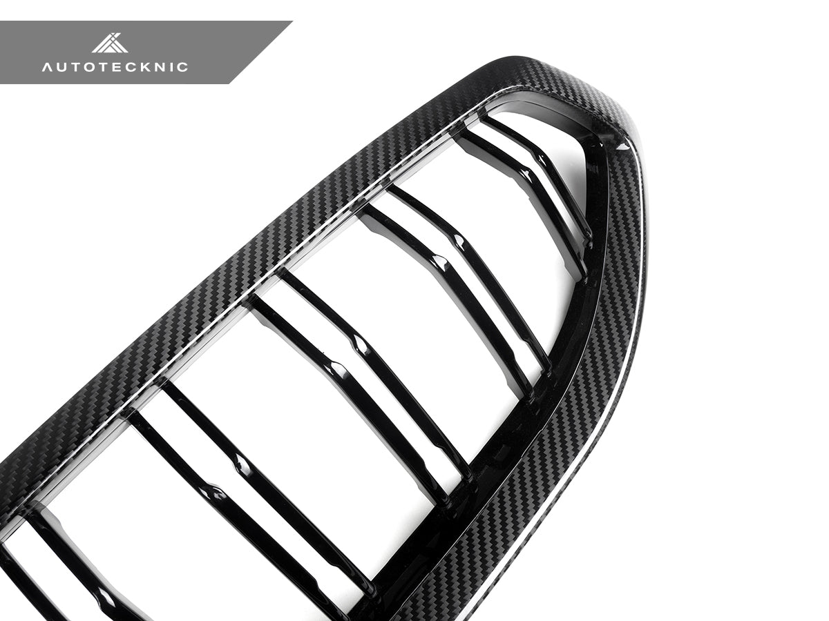 AutoTecknic Dual-Slat Carbon Fiber Front Grille Set - BMW G29 Z4