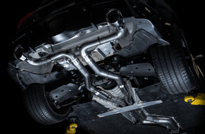 AWE - Toyota Supra A90 Track Edition Exhaust - 5in Chrome Silver Tips
