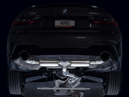AWE - BMW 330i / 21-23 BMW 430i Base G2X Touring (Excl.Conv) Axle Back Exhaust - Diamond Black