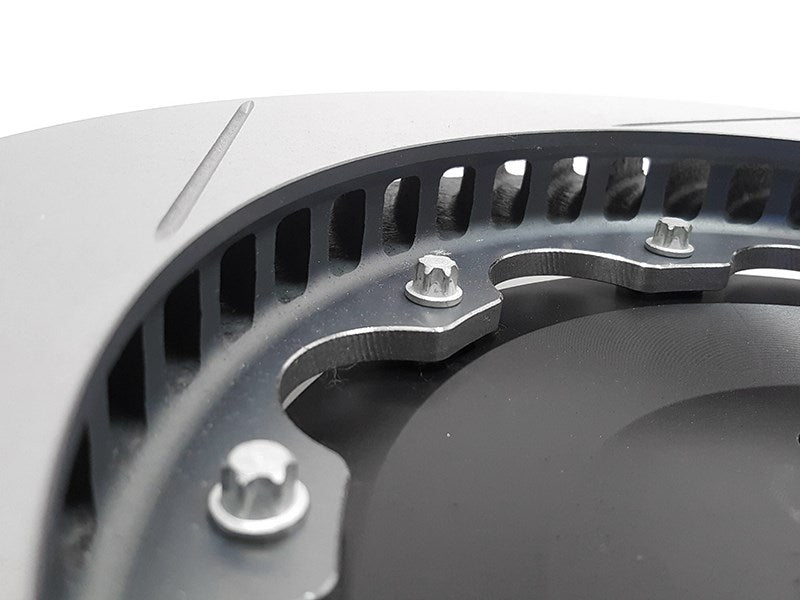 2-Piece Floating Brake Rotors | Rear Upgrade 350mm Slotted • MQB Golf R Mk7, TT RS 8S/S3/RS 3 8V