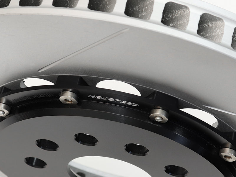 2-Piece Floating Brake Rotors | Front Kit 340mm Slotted • MQB/MQBe