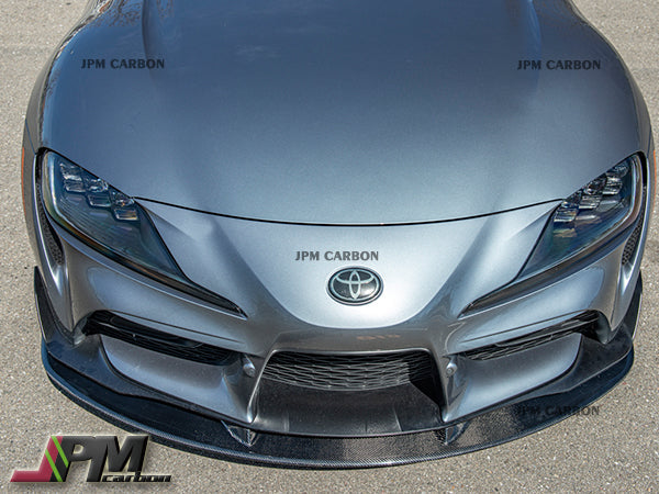 [JPMCarbon] AT Style Carbon Fiber Front Add-on Lip Fits For 2019-2026 Toyota GR Supra A90 A91 Only