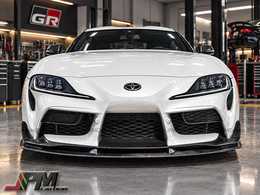[JPMCarbon] AT Style Carbon Fiber Front Add-on Lip Fits For 2019-2026 Toyota GR Supra A90 A91 Only