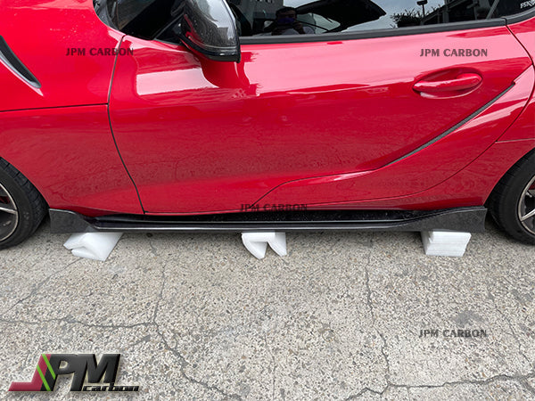 [JPMCarbon] AG Style Carbon Fiber Side Skirt Expansion Lips for FOR 2019-2026 Toyota GR Supra A90 A91