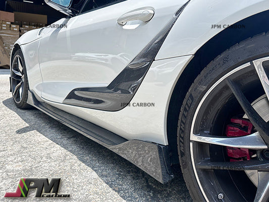 [JPMCarbon] AG Style Carbon Fiber Side Skirt Expansion Lips for FOR 2019-2026 Toyota GR Supra A90 A91