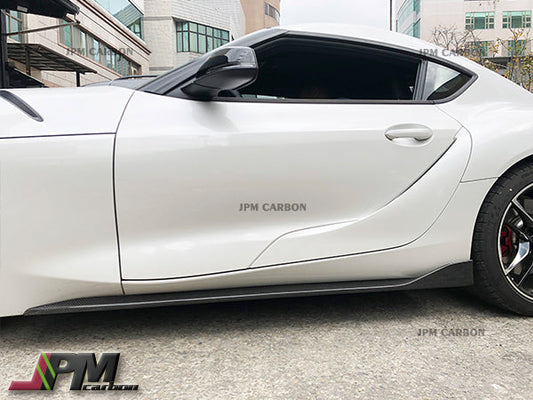 [JPMCarbon] OEM Style Carbon Fiber Side Skirt Replacement Lips Fits For 2019-2026 Toyota GR Supra A90 A91