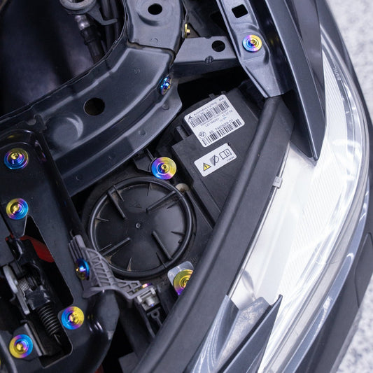 JDC Titanium Headlight Hardware Kit | 2014-2020 BMW F80 M3/M4