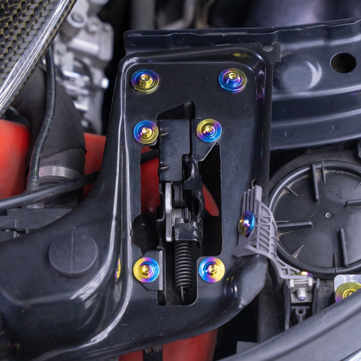 JDC Titanium Hood Latch Hardware Kit | 2014-2020 BMW F80 M3/M4