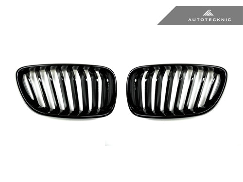 AutoTecknic Gloss Black Front Grille Set - F22 2-Series