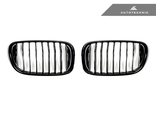 AutoTecknic Gloss Black Front Grille Set - G11/ G12 7-Series Pre-LCI (16-19)