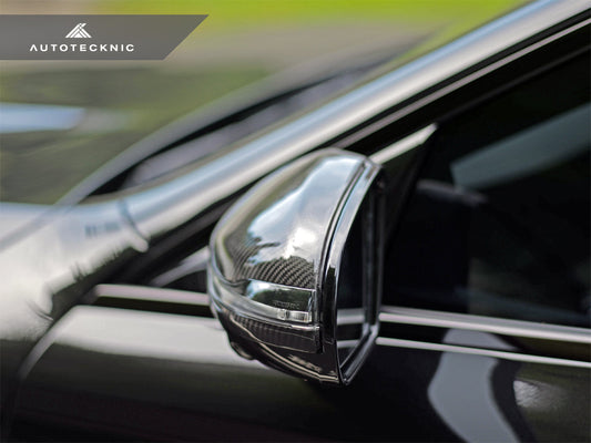 AutoTecknic Replacement Version II Dry Carbon Mirror Covers - Mercedes-AMG X290 GT43 | GT50 | GT53 | GT63