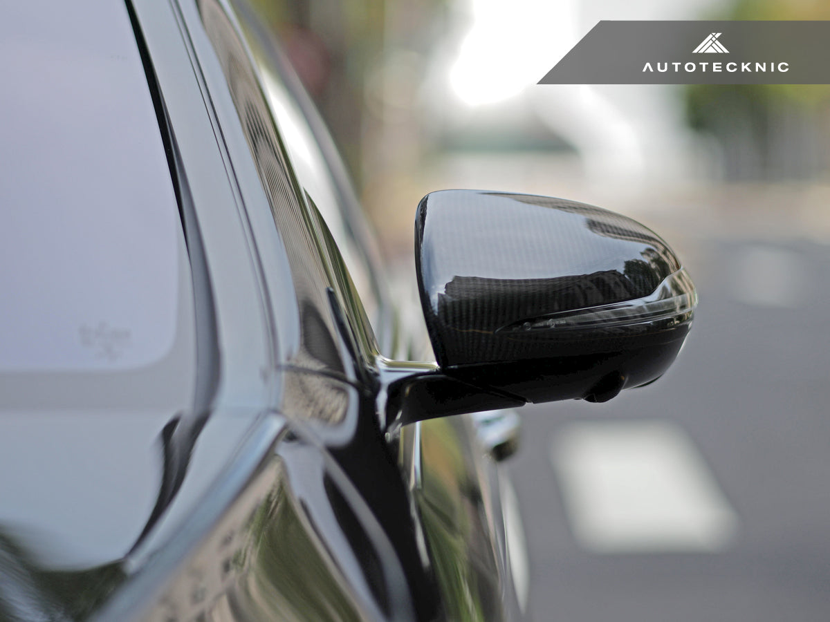 AutoTecknic Replacement Version II Dry Carbon Mirror Covers - Mercedes-Benz W205 C-Class