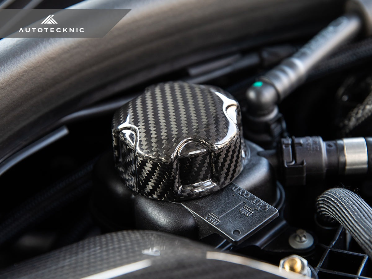 AutoTecknic Dry Carbon Charge Cooler Tank Cap Cover - BMW G05 X5 | G06 X6 | G07 X7