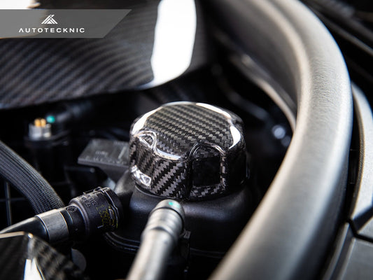 AutoTecknic Dry Carbon Charge Cooler Tank Cap Cover - BMW G80 M3 | G82/ G83 M4