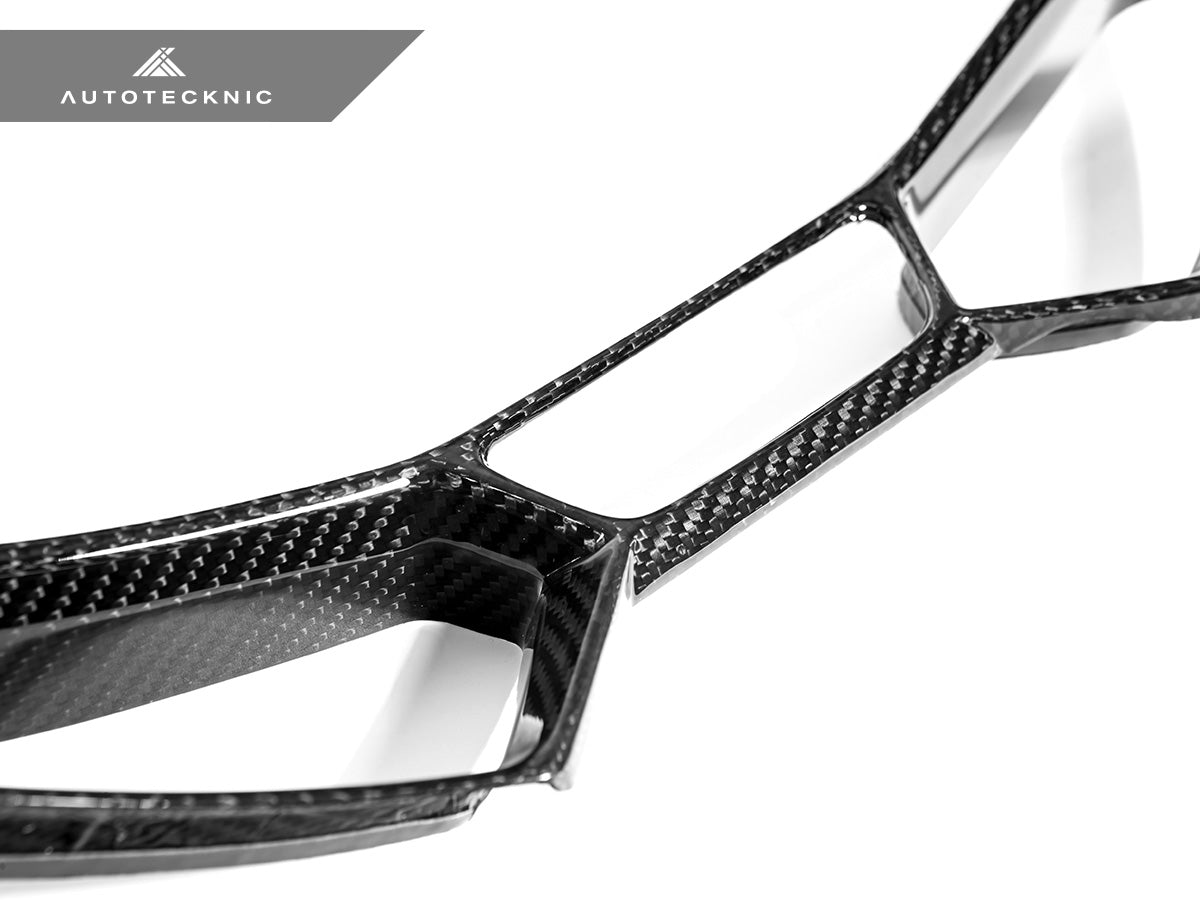 AutoTecknic Dry Carbon Fiber Seat Belt Outlet 4-Piece Front + Rear Cover Set - BMW G8X M2 / M3 / M4
