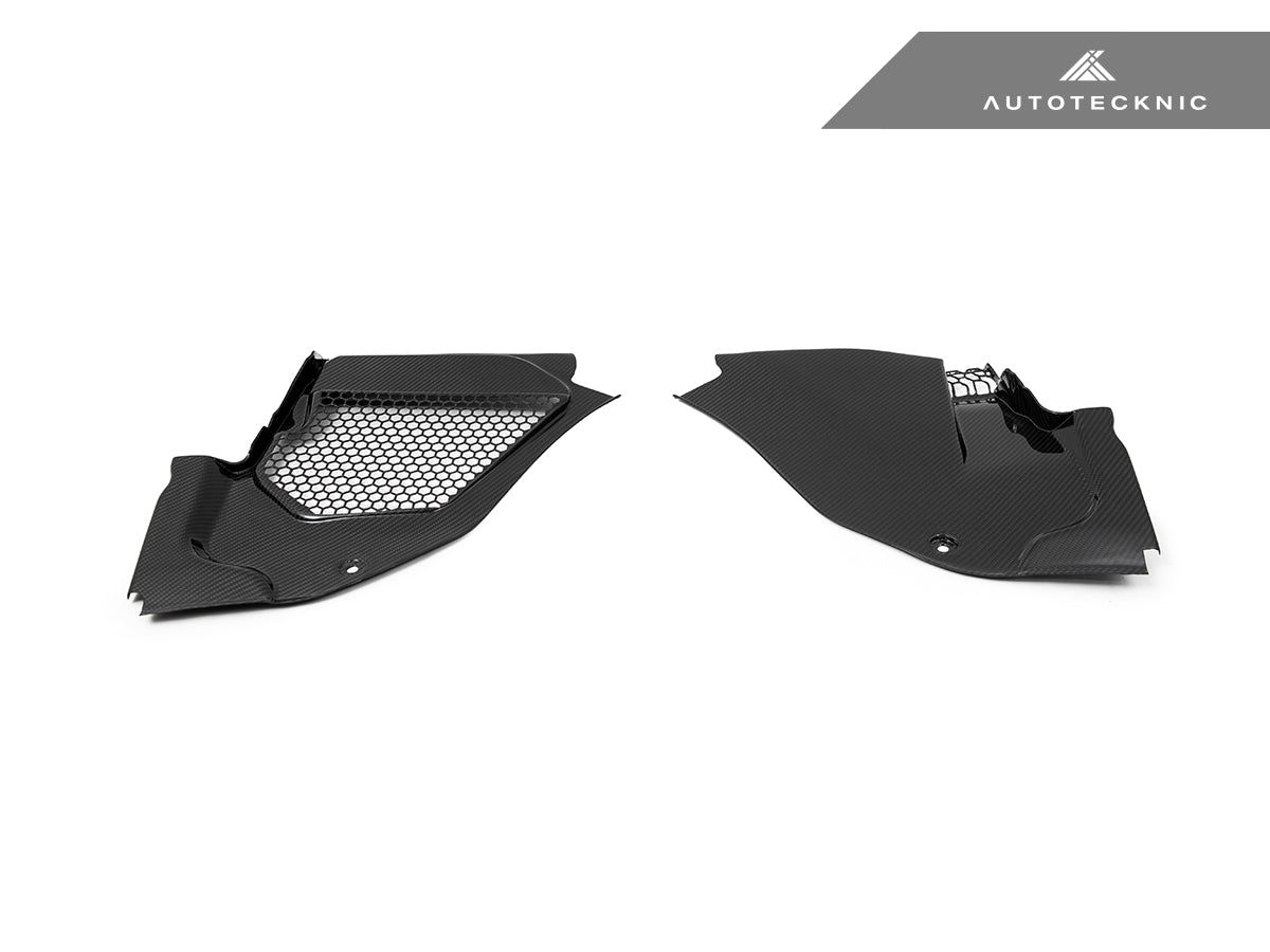 AutoTecknic Dry Carbon Engine Cowl Panel Trim Set - F91/ F92/ F93 M8