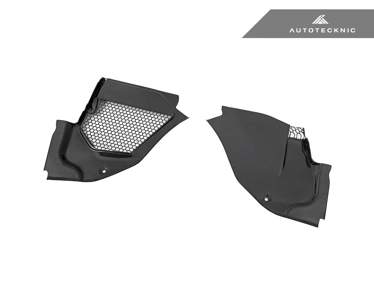 AutoTecknic Dry Carbon Engine Cowl Panel Trim Set - F91/ F92/ F93 M8