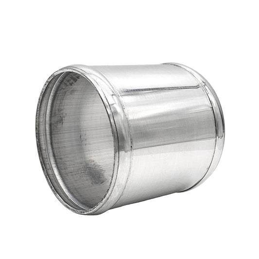 3.500" OD Aluminum Joiner with Bead Rolled Ends - Polished OD - 6061 Aluminum