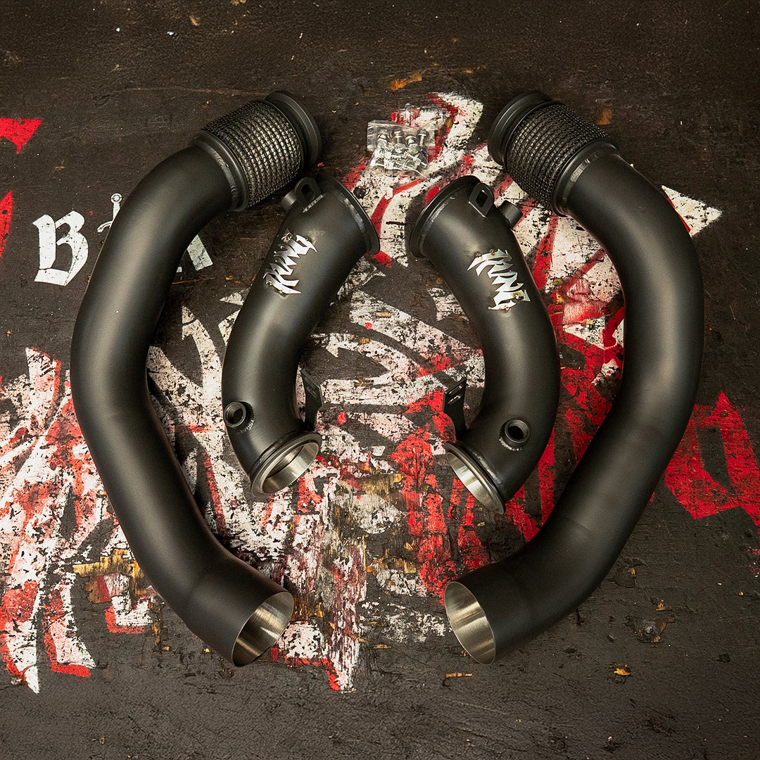 Rvng (F90,F91,F92,F93) M5 & M8 S63 XL Flow Series 3.5” inlet Downpipes