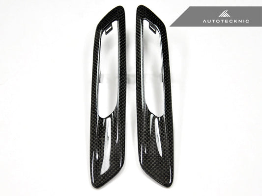 AutoTecknic Replacement Carbon Fiber Fender Light Trims - F10 Sedan / F11 Wagon | 5 Series
