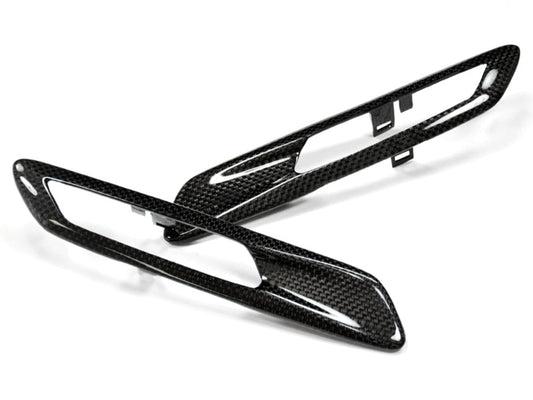 AutoTecknic Replacement Carbon Fiber Fender Light Trims - BMW F10 Sedan | F11 Wagon | 5-Series