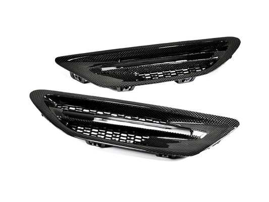 AutoTecknic Replacement Carbon Fiber Fender Vents - BMW F10 M5