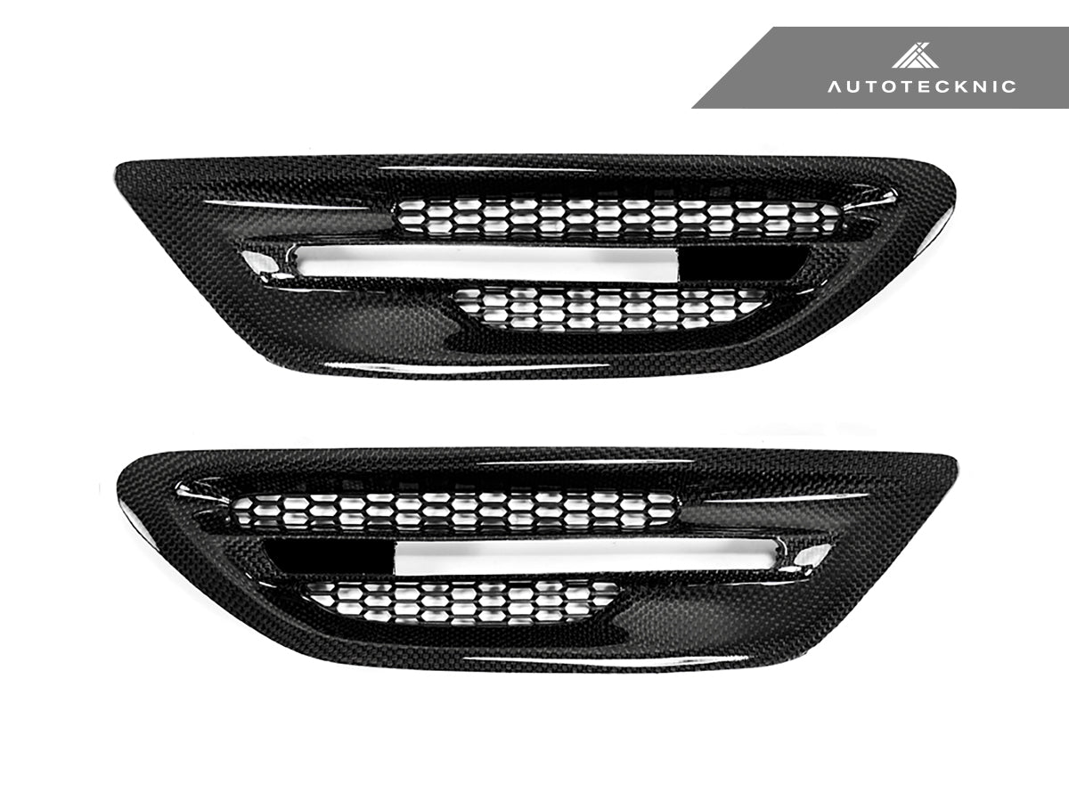 AutoTecknic Replacement Carbon Fiber Fender Vents - BMW F10 M5