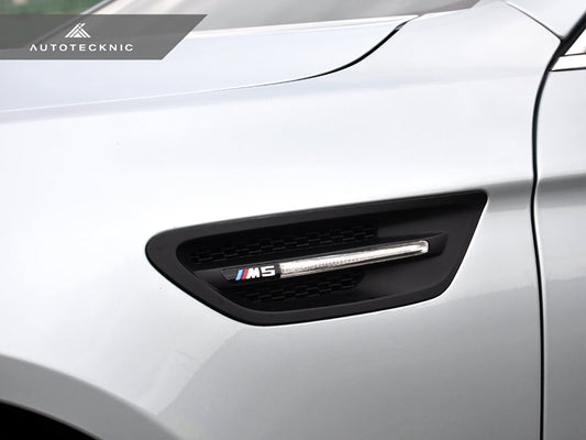 AutoTecknic Replacement Stealth Black Fender Vents - BMW F10 M5