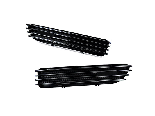 AutoTecknic Replacement Glazing Black Fender Gills - BMW E46 M3