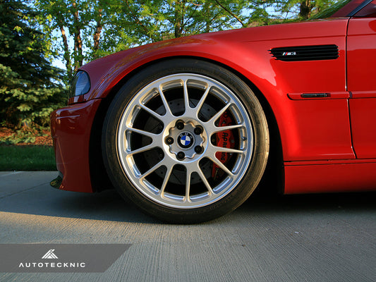 AutoTecknic Replacement Glazing Black Fender Gills - BMW E46 M3