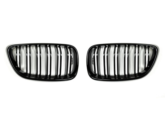 AutoTecknic Dual-Slat Glazing Black Front Grille Set - F22 2-Series | F87 M2