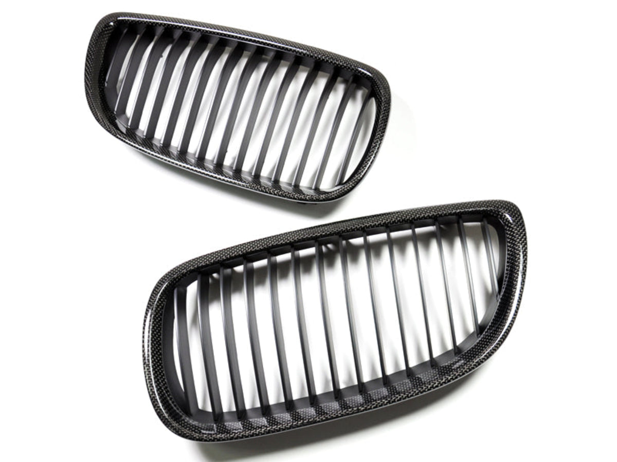 AutoTecknic Carbon Front Grille Set - BMW E92/ E93 3-Series Pre-LCI (Including E9X M3)