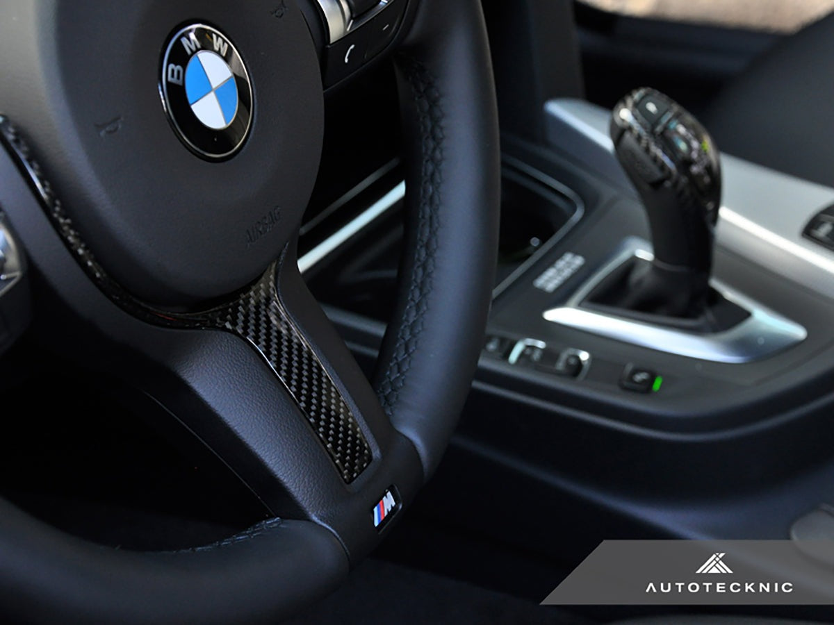 AutoTecknic Carbon Fiber M-Sport Steering Wheel Trim - BMW F15 X5 | F16 X6