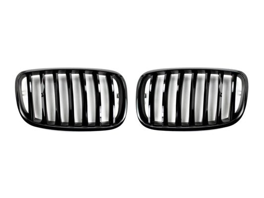 AutoTecknic Glazing Black Front Grille Set - E70 X5 / X5M | E71 X6 / X6M