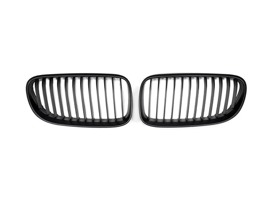 AutoTecknic Glazing Black Front Grille Set - BMW E92 Coupe | E93 Cabrio | 3-Series LCI